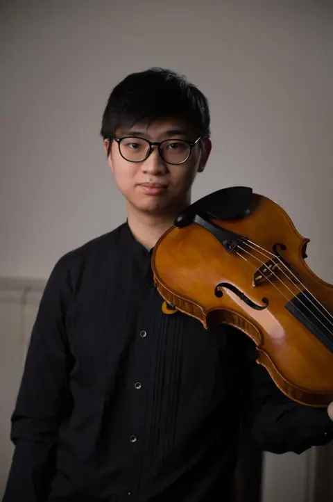 Sean Lee with his viola